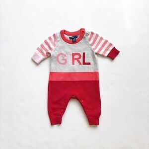 Babygap newborn knit GIRL jumpsuit EUC 0-3 months